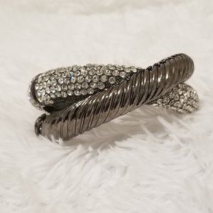 Double Bangle Open Cuff Bracelet